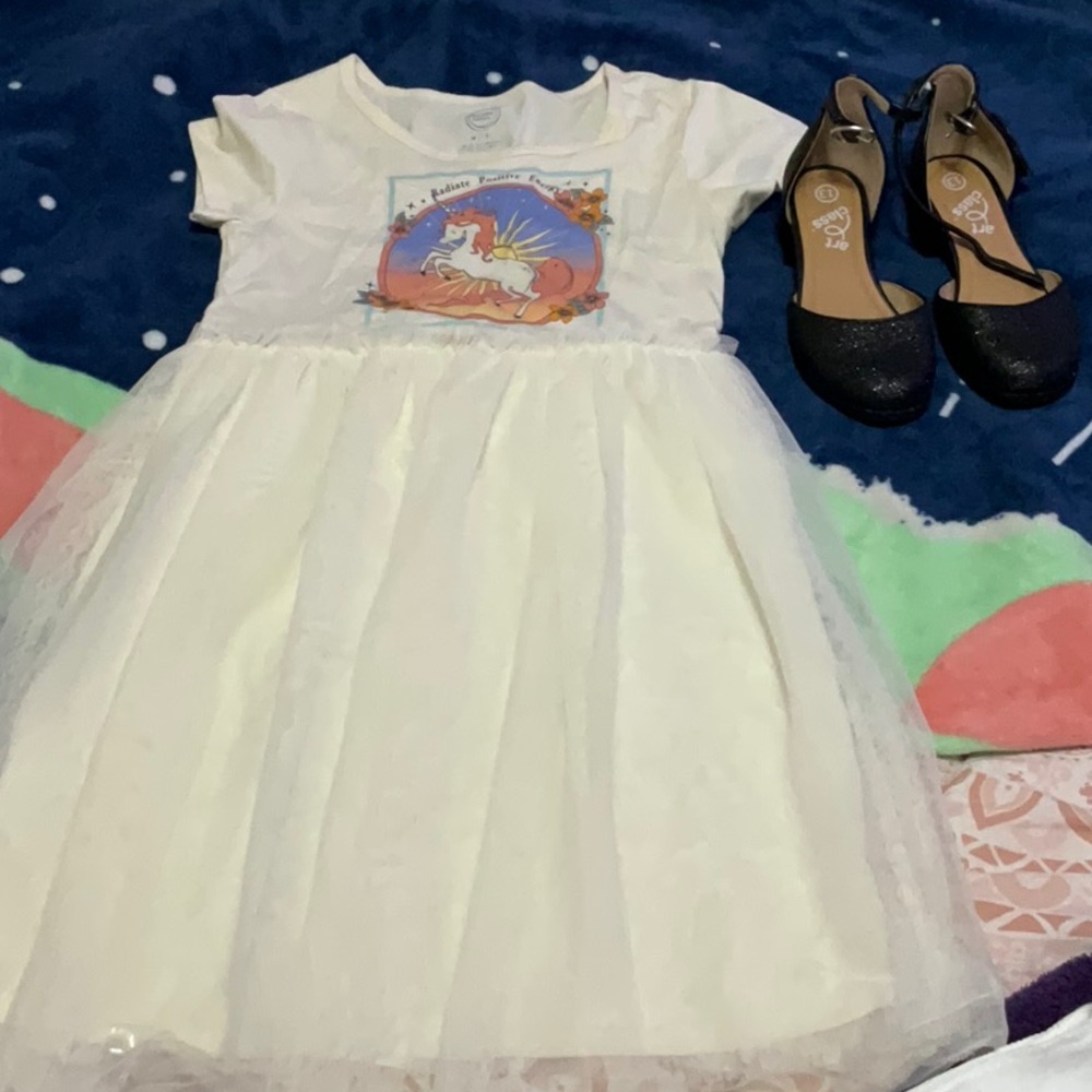 Girls dress and shoes bundle